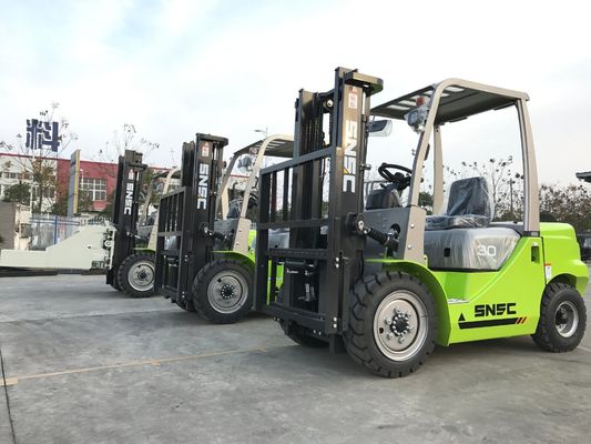 Yeşil Forklift Dizel 5 Ton SNSC 4000kg Yük Dizel Karşıt Denge