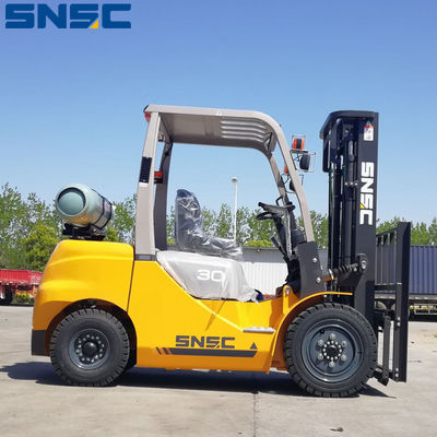 3T Doğal Gaz Propan Forklift Ağır Görevli LPG Güçlü Forklift
