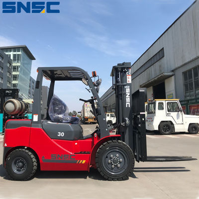 3t Fork Lift Truck FL30 LPG ile çalışan Forklift 3000mm~5000mm Asansör Yüksekliği