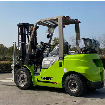 Yeşil Benzin LPG Forklift Kamyon 3000kg LPG Forklift Satılık