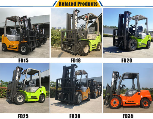 SNSC Benzinle çalışan 3,5 tonluk forklift kaldırma kamyonları