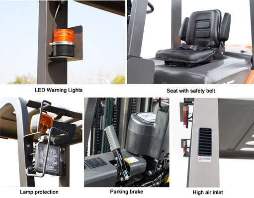 SNSC Benzinle çalışan 3,5 tonluk forklift kaldırma kamyonları