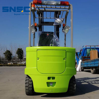 2 ton 2.5 tonluk elektrikli çatal kaldırıcı 4 Pviots pil ile çalışan çatal kaldırıcı