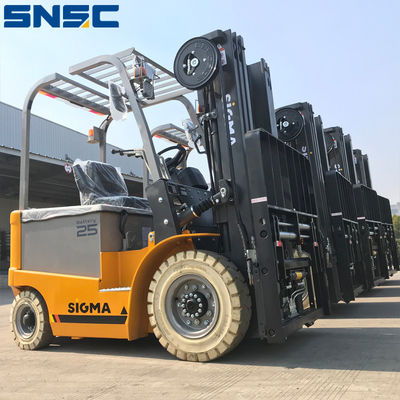 2.5 ton elektrikli çatal kaldırma kamyonları SNSC elektrikli karşı denge çatal kaldırma