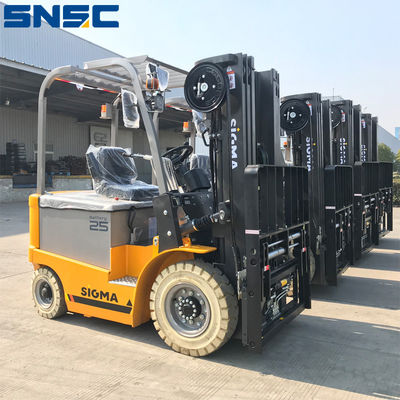 2.5 ton elektrikli çatal kaldırma kamyonları SNSC elektrikli karşı denge çatal kaldırma