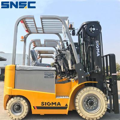 2.5 ton elektrikli çatal kaldırma kamyonları SNSC elektrikli karşı denge çatal kaldırma