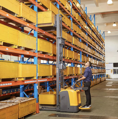 Apaidor Rider Karşıt Denge Pallet Stacker 2000kg 6000lbs Güçlü Stacker Kamyonu