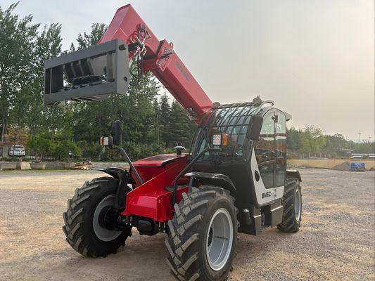 7m Küçük Telehaneler SNSC 3 Ton Teleskopik Uçuş Forklift Kırmızı