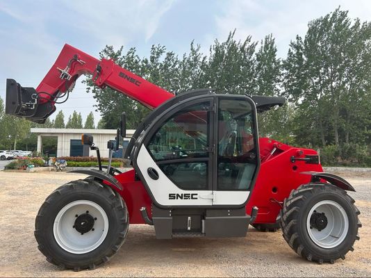 7m Küçük Telehaneler SNSC 3 Ton Teleskopik Uçuş Forklift Kırmızı