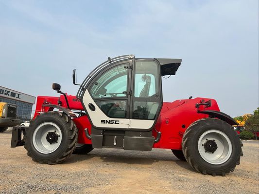 7m Küçük Telehaneler SNSC 3 Ton Teleskopik Uçuş Forklift Kırmızı