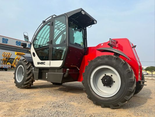 7m Küçük Telehaneler SNSC 3 Ton Teleskopik Uçuş Forklift Kırmızı