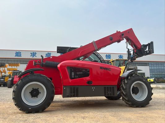 7m Küçük Telehaneler SNSC 3 Ton Teleskopik Uçuş Forklift Kırmızı