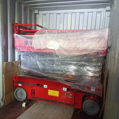 OEM makas kaldırma çalışma platformu 1T - 5T yük elektrikli makas platformu