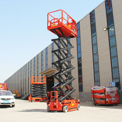 Kendini Düzleştiren Makas Asansörü Havadan Çalışma Platformu 4m 5m 6m 8m 10m 12m 14m 16metre