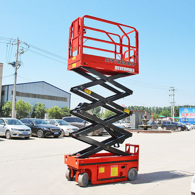 300 kg kendi kendine hareket eden elektrikli makas kaldırıcı OEM Mobil makas kaldırma platformu