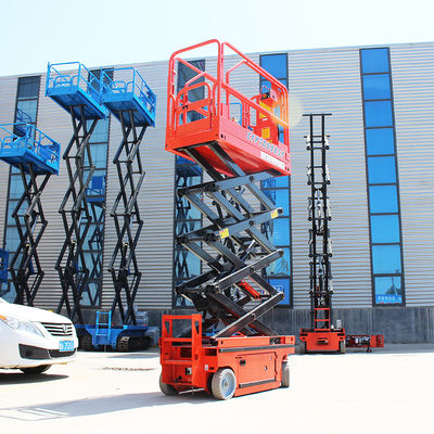 300 kg kendi kendine hareket eden elektrikli makas kaldırıcı OEM Mobil makas kaldırma platformu