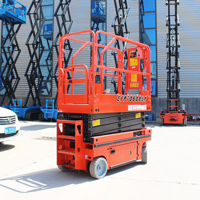 300 kg kendi kendine hareket eden elektrikli makas kaldırıcı OEM Mobil makas kaldırma platformu