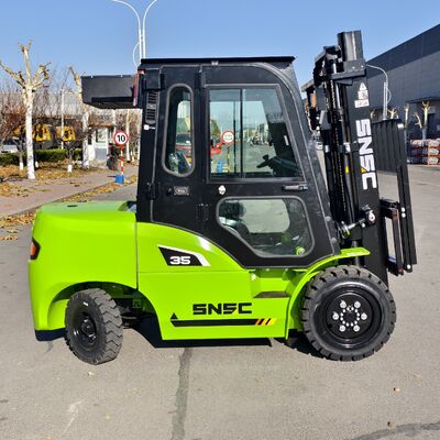 3.5 Ton Diesel Forklift Truck with Reinforced Chassis and USA Curtis Controller for Heavy-Duty Operations
